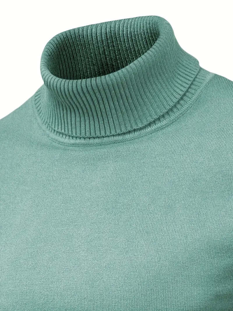 Men's Turtleneck Jumper - Warm Winter Pullover