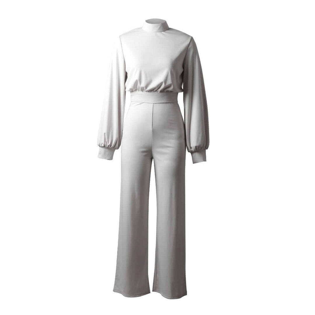 Slim Fit Long Sleeve Jumpsuit