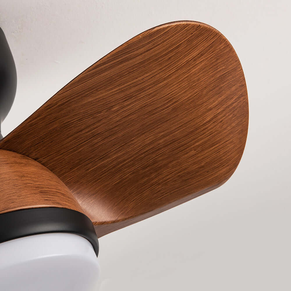 Modern Wooden Ceiling Fan with LED Light