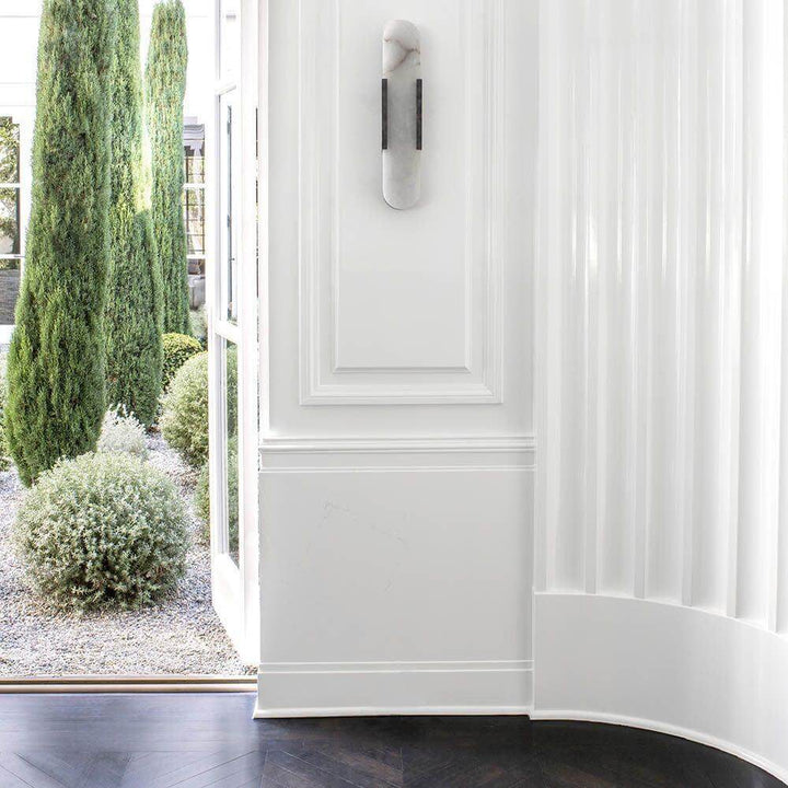 Elongated Alabaster Wall Lamp