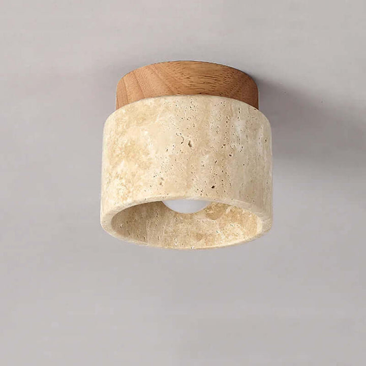 Cream Style Marble Ceiling Lamp