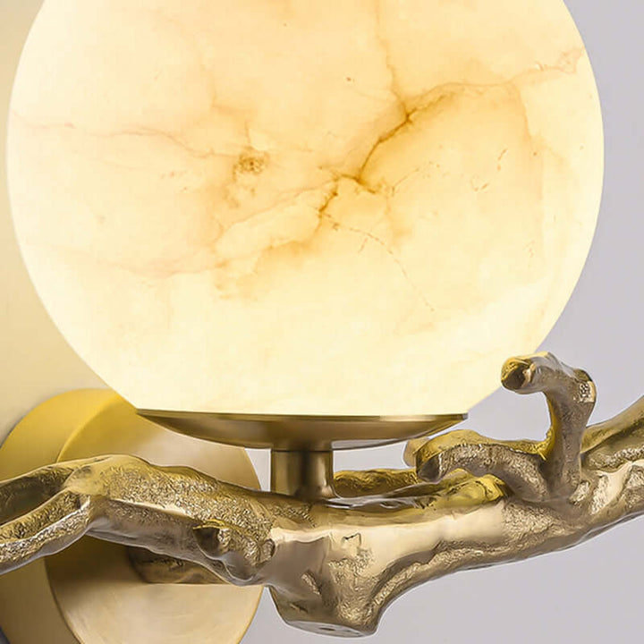 Marble & Copper Wall Lamp