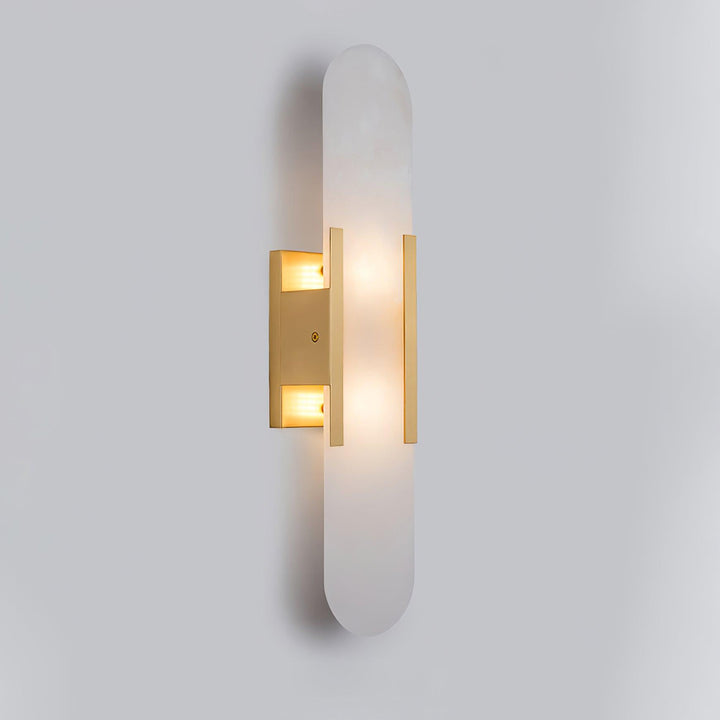 Elongated Alabaster Wall Lamp
