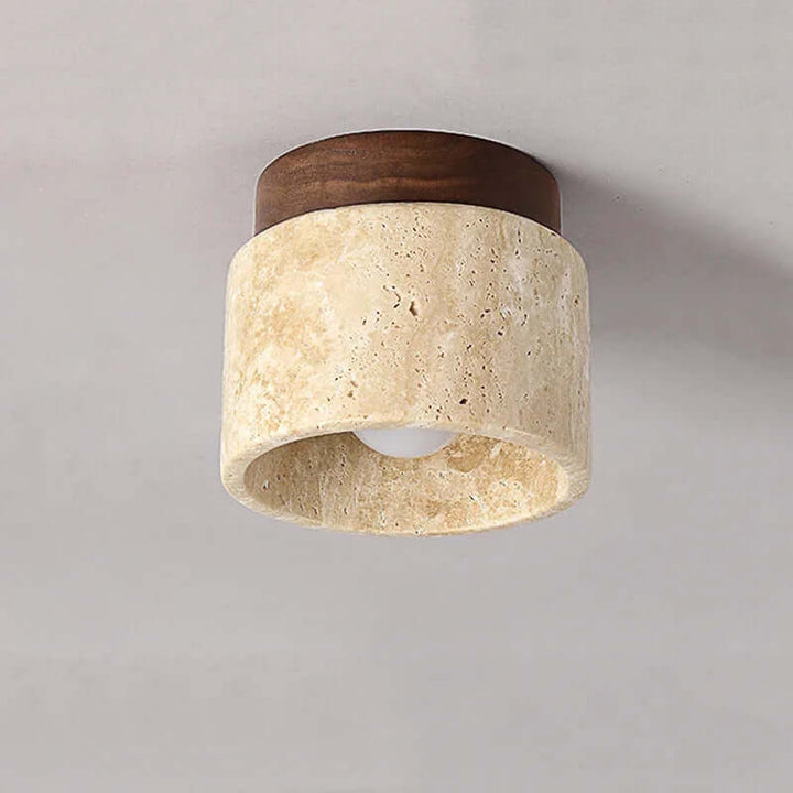 Cream Style Marble Ceiling Lamp