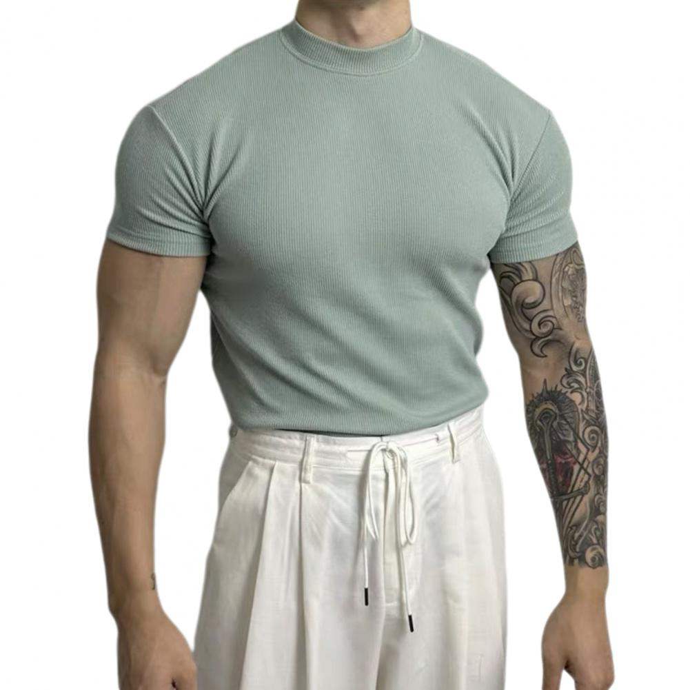 Men's Fitted Ribbed Knit Top