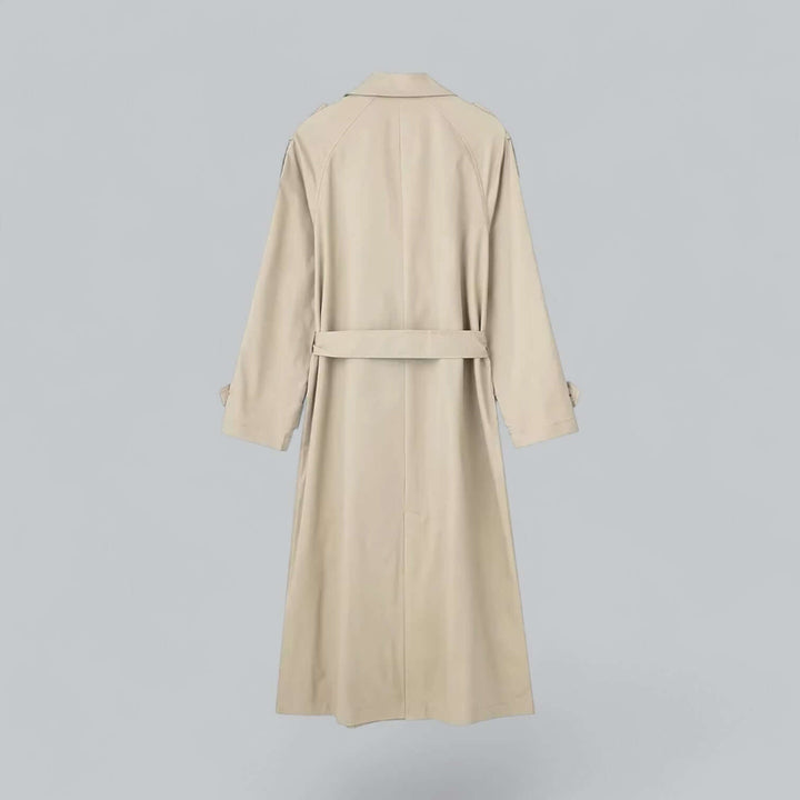 Elegant Double Breasted Belted Ladies Trench Coat