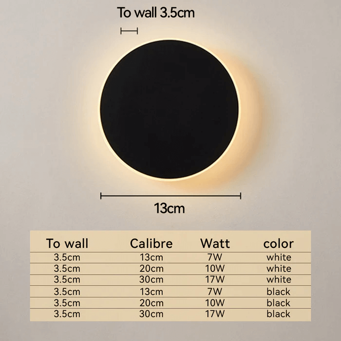 Round Metal LED Outdoor Wall Light