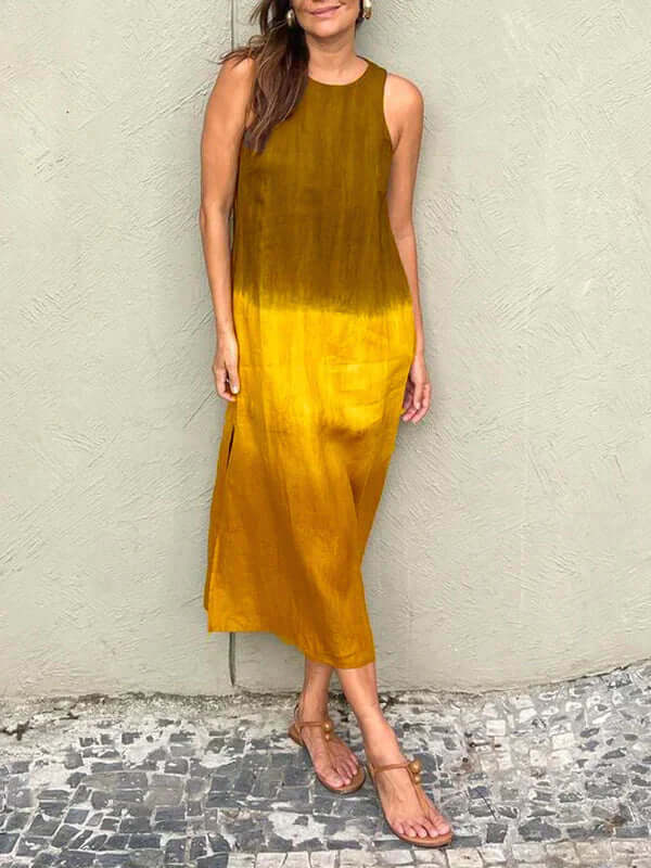 Ombre Print Summer Dress
