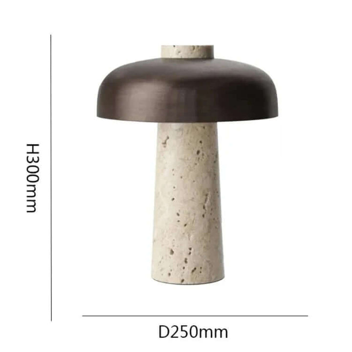 Natural Stone Table Lamp with Nordic Design