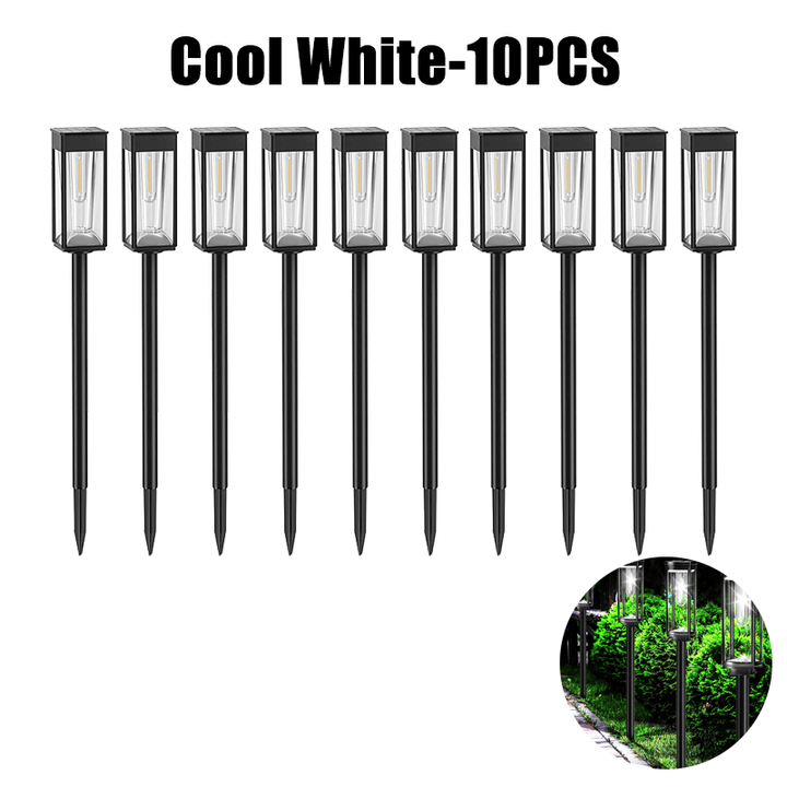 Solar Garden Lantern Outdoor LED Light with Stake