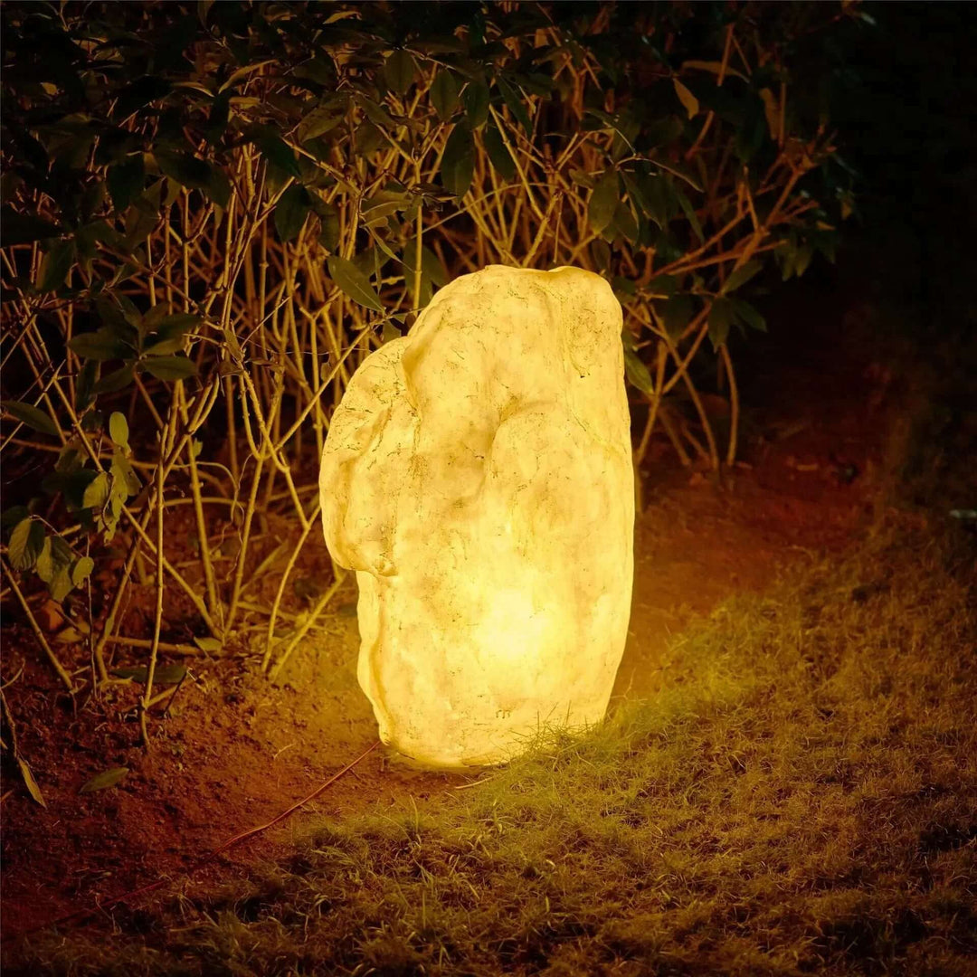 Stone Look Outdoor Lamp