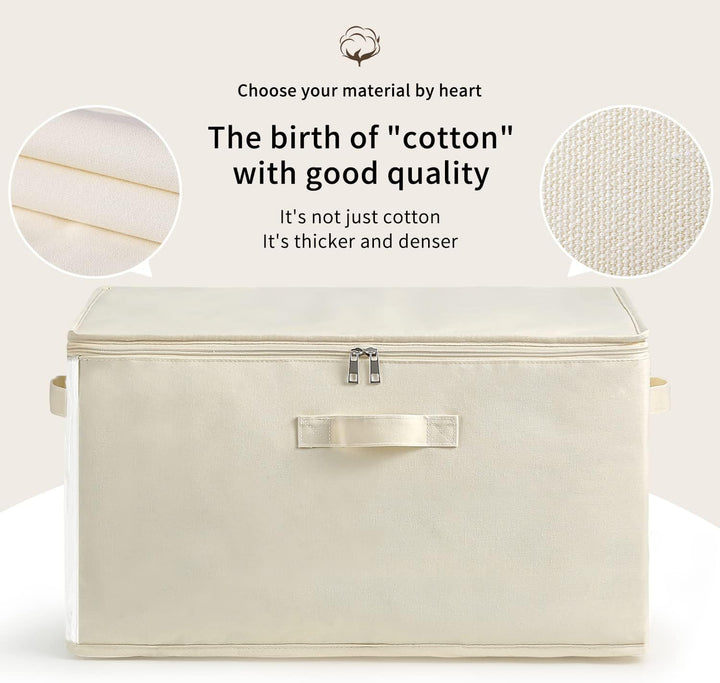 Smart home organization: canvas storage solution for decluttering any room.