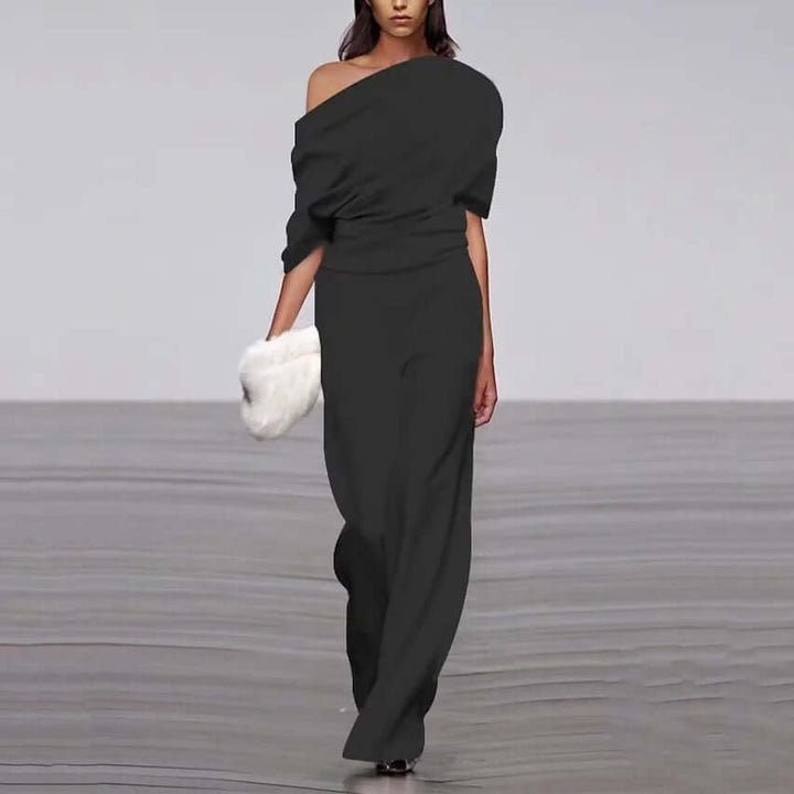Elegant Spring Single-Breasted Jumpsuit
