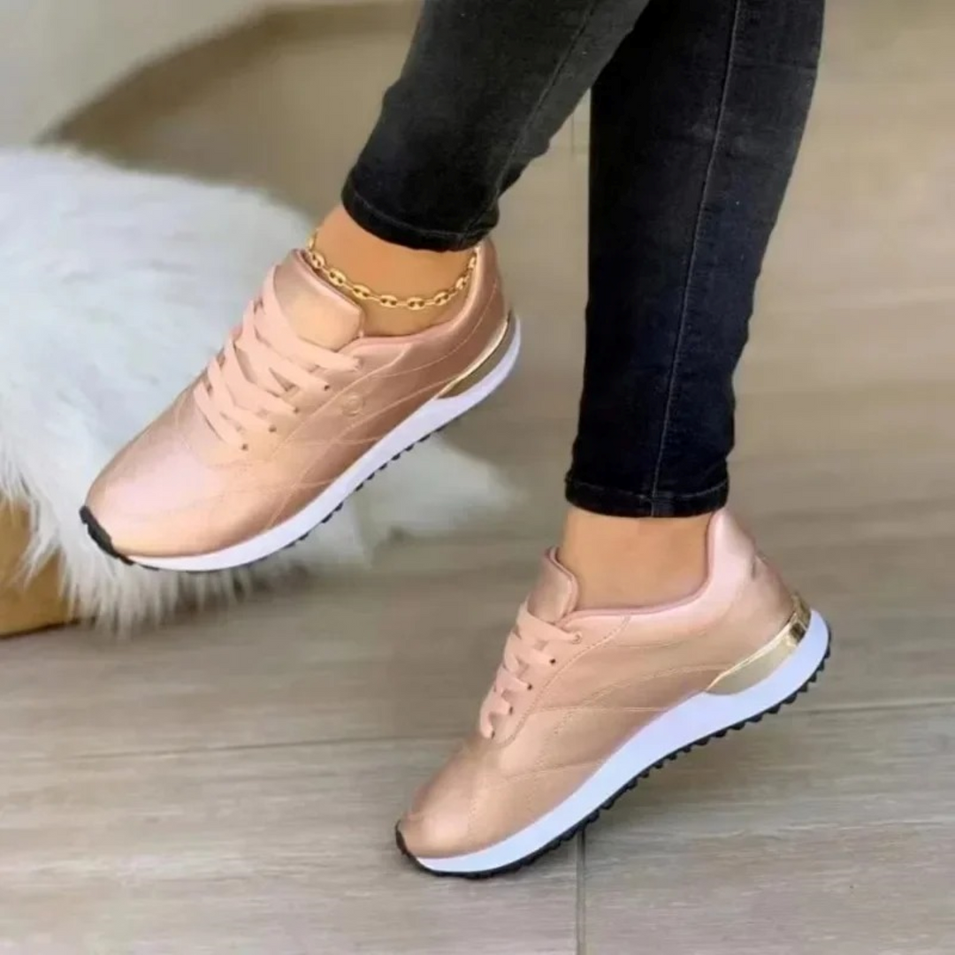 Celia women's fashion sneakers. Premium comfortable leather shoes perfect for everyday elegance & walking.