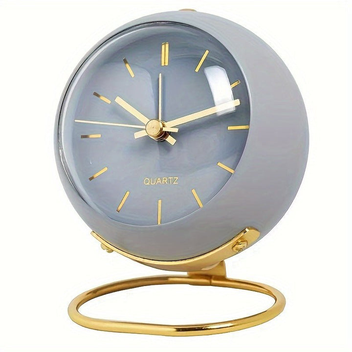 Elegant retro analog alarm clock for home decor, bedroom, or desk. Classic design with loud bell and easy-read dial.
