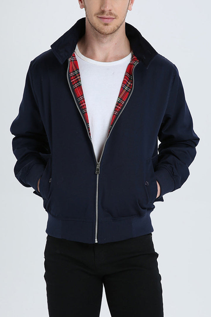Classic Men's Harrington Jacket in a timeless design, perfect for versatile smart casual style.