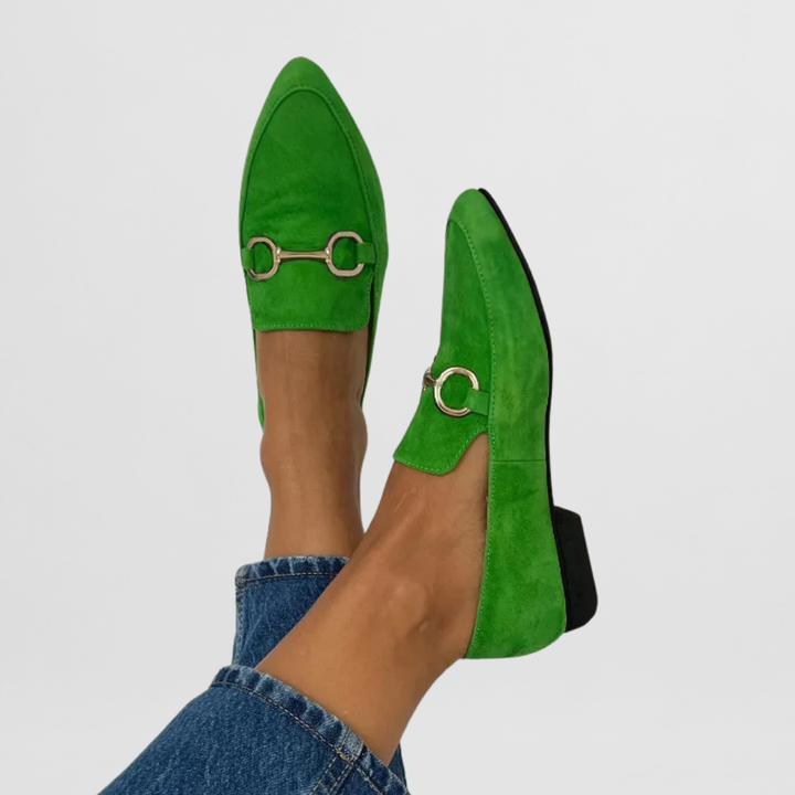 Colorful women's boho moccasins with unique patterns, perfect for comfortable everyday wear. Slip-on casual flats.