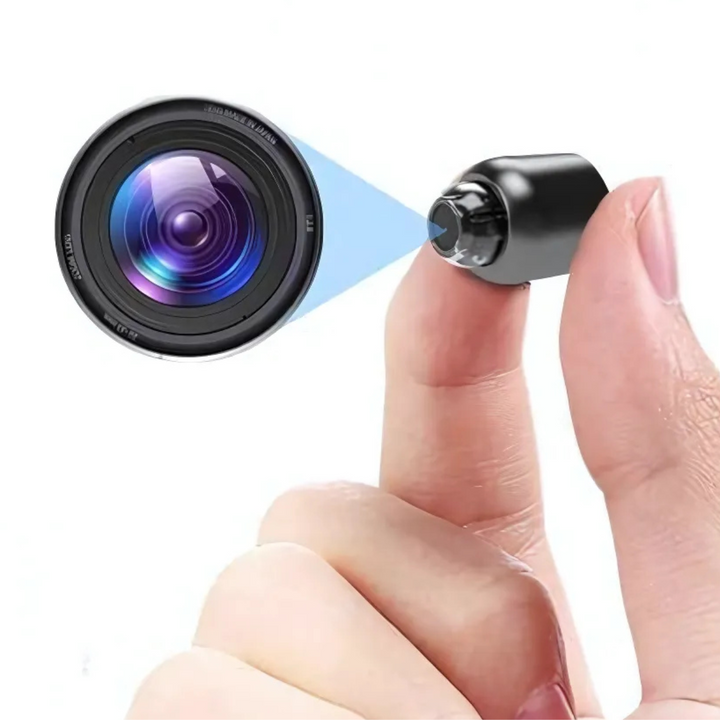 Discreet indoor WiFi security camera with HD 160° wide-angle view & night vision for home monitoring.