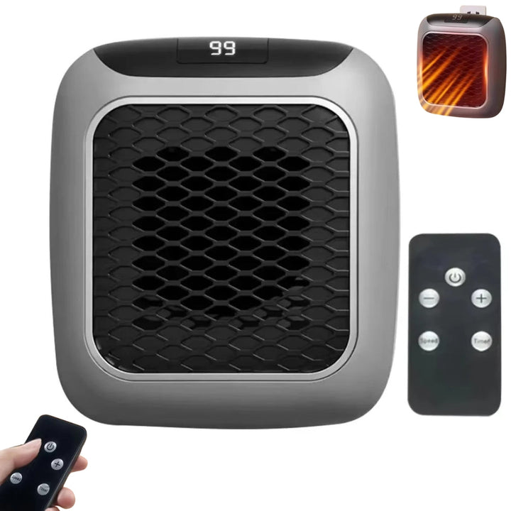 "Compact Mini Electric Radiator 800W, portable ceramic heater, sleek design, perfect for efficient home heating solutions."