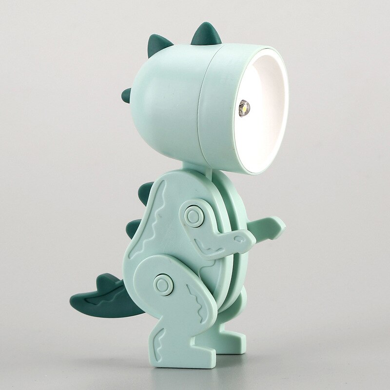 Gentle glow dinosaur night lamp, a charming addition to any child's bedside table.