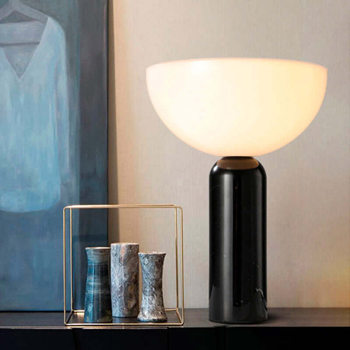 Modern Marble Table Lamp with LED Light