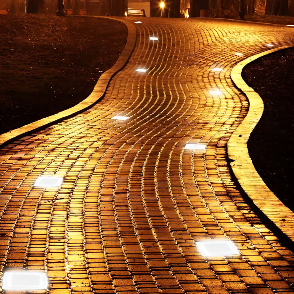 Solar Garden Light Square Crystal Outdoor LED Lamp