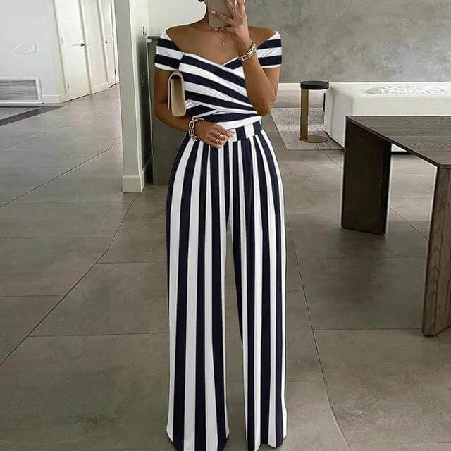 Floral Off-Shoulder Wide-Leg Jumpsuit