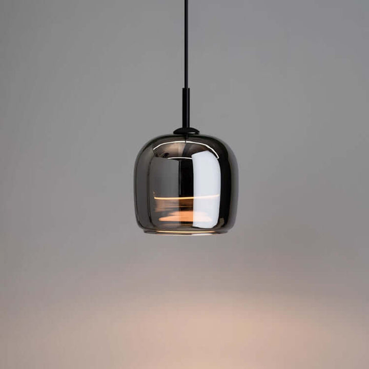 Modern Black Glass Pendant Light