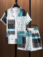Blue and black