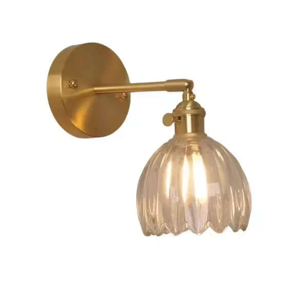 Tulip Flower Bud Glass Wall Lamp