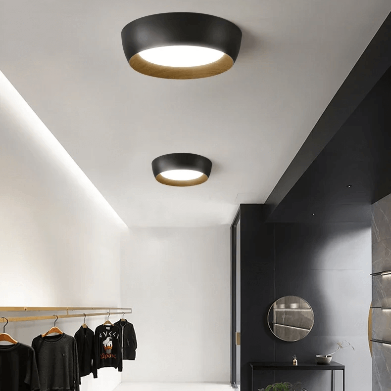 Modern Wood Accent Ceiling Light