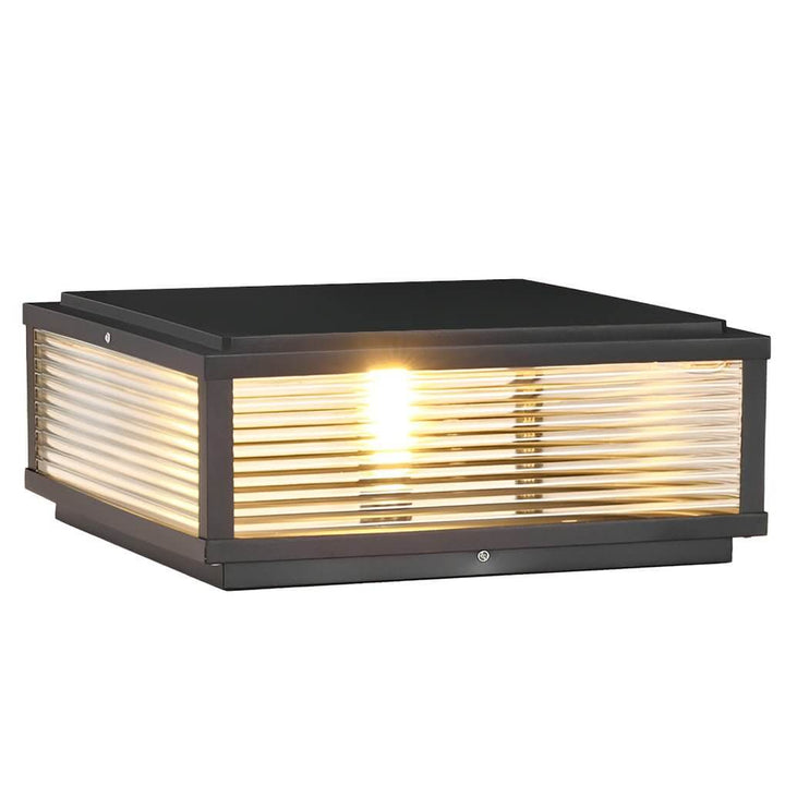 Modern Outdoor LED Pillar Mount Post Light