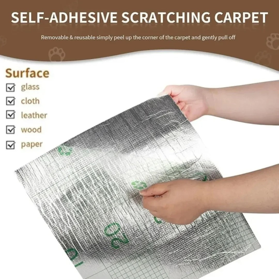 DIY Universal Cat Scratch Guard, durable fabric protector in beige, cut to fit, blends with furniture for stylish pet demarca