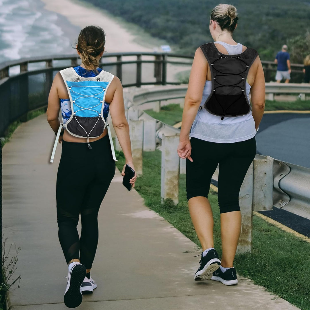 Adjustable unisex running vest, 2L water bladder, perfect for any outdoor activity.