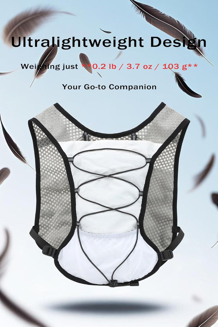 Dravien unisex running vest, 2L hydration capacity, ideal for any athlete.