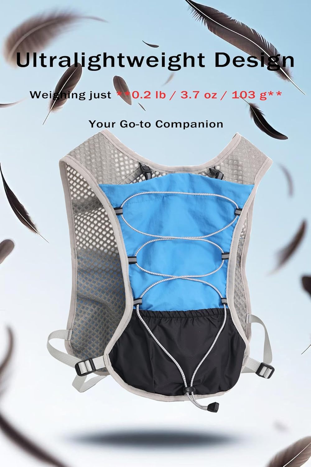 Dravien ultra-light hydration running vest, 2L bladder, perfect for your next race.