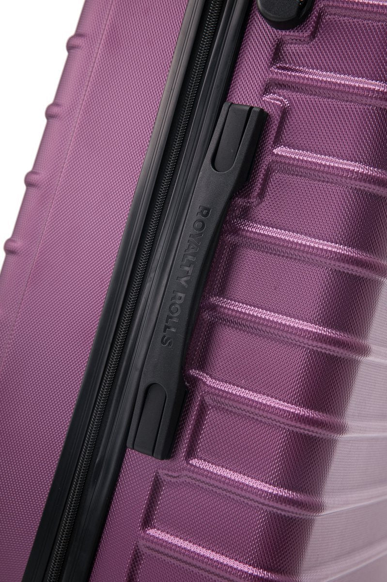 Smooth-gliding 2-piece hard shell luggage set with multi-directional spinner wheels, durable for all travel.