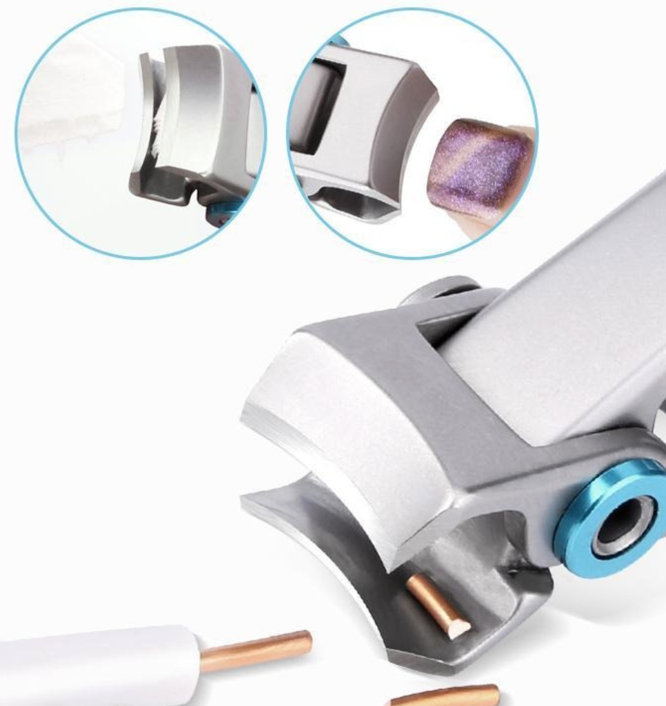 Durable stainless steel nail clipper with ergonomic grip, ultra-sharp blades for men and women, ideal for tough nails.