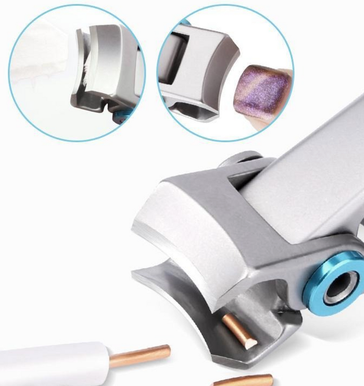 Durable stainless steel nail clipper with ergonomic grip, ultra-sharp blades for men and women, ideal for tough nails.