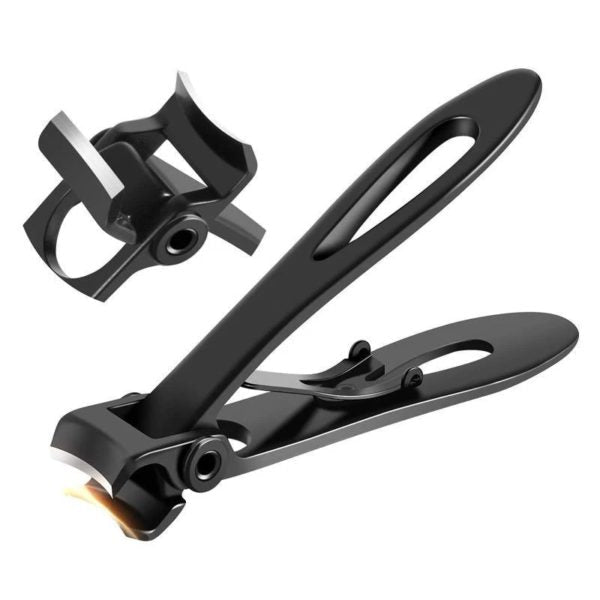 Durable stainless steel nail clipper with ergonomic grip, ultra-sharp blades for men and women, ideal for tough nails.