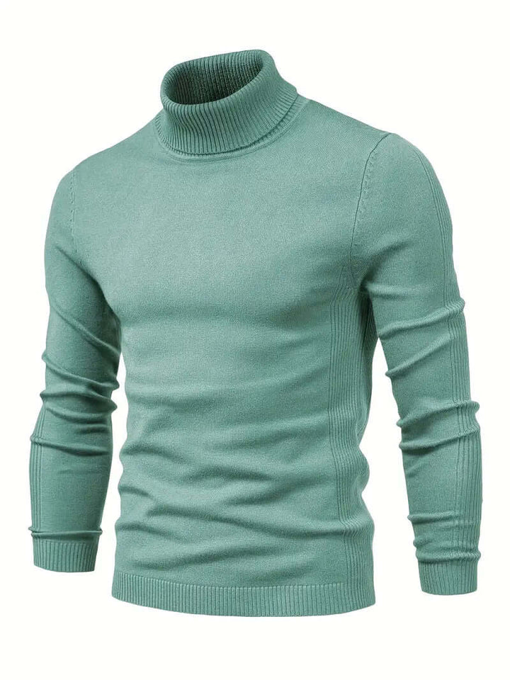 Men's Turtleneck Jumper - Warm Winter Pullover