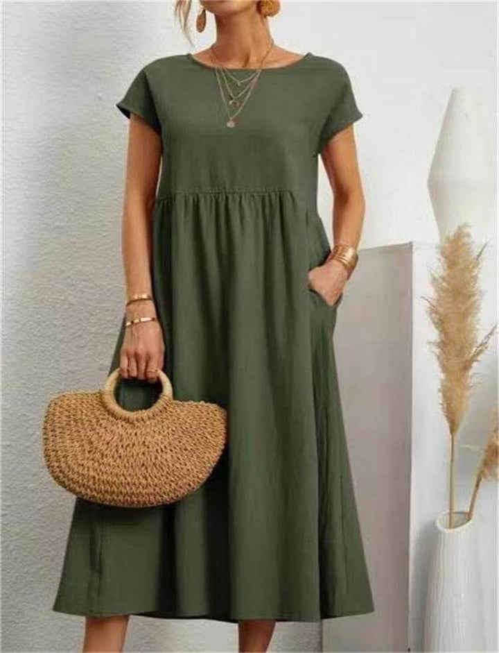 Lightweight Sleeveless Midi Summer Dress