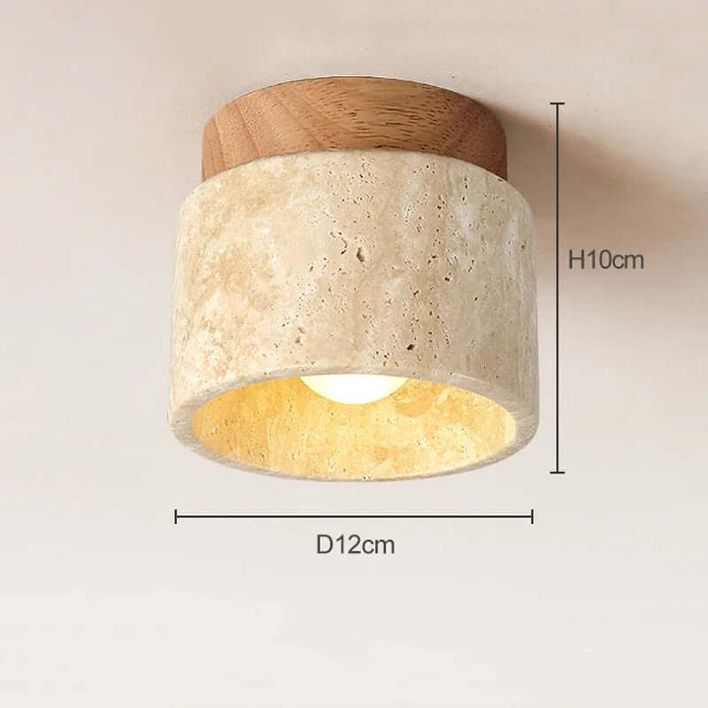 Cream Style Marble Ceiling Lamp