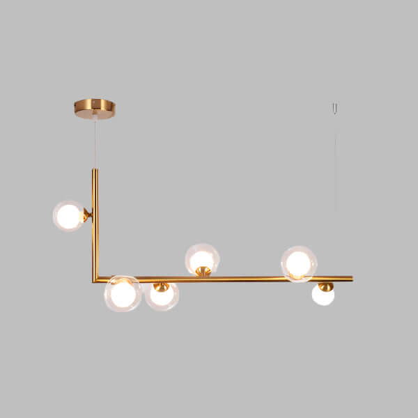 Frosted Glass Chandelier Modern Ceiling Light Fixture