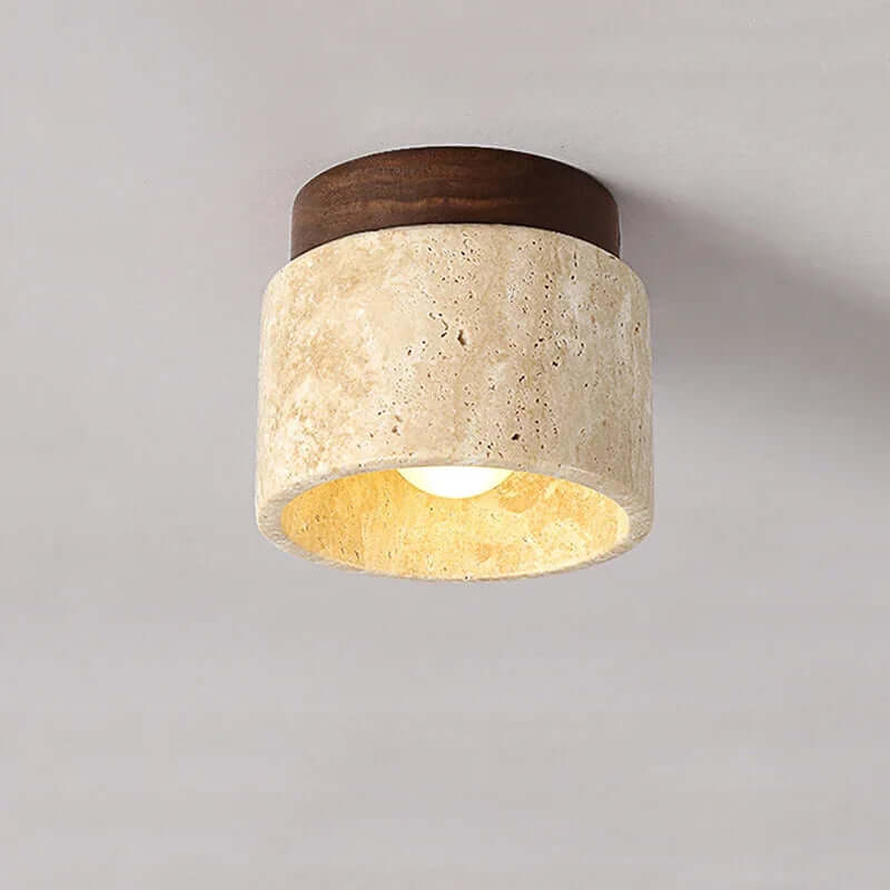 Cream Style Marble Ceiling Lamp