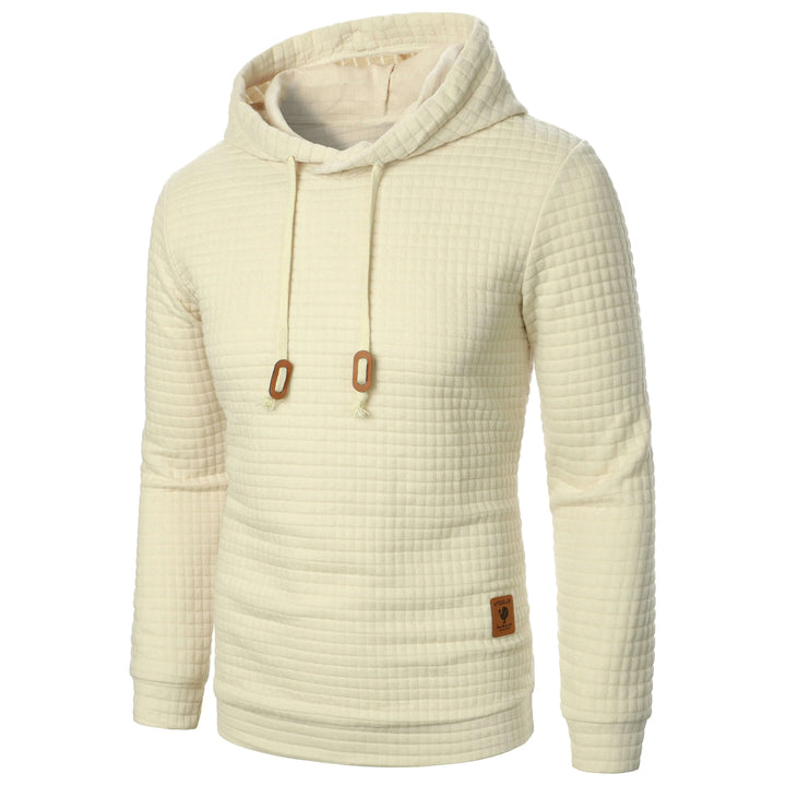 Men's Casual Check Pattern Hoodie