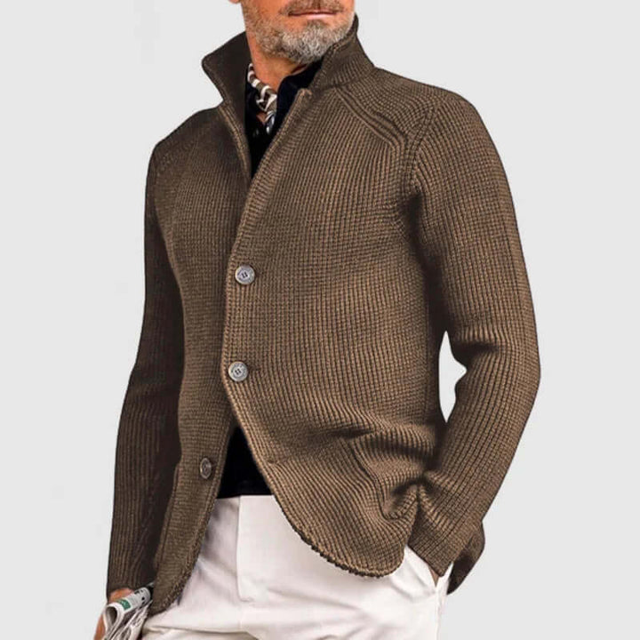 Men's Knitted Cardigan with Pockets