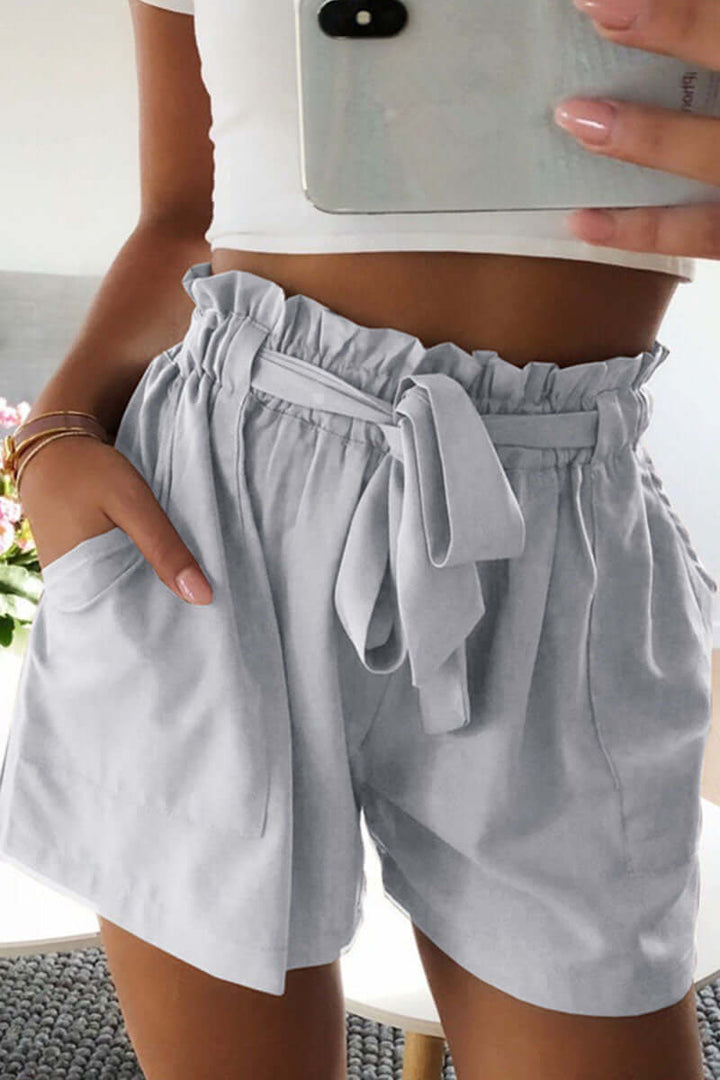 Women's Casual Belted Shorts