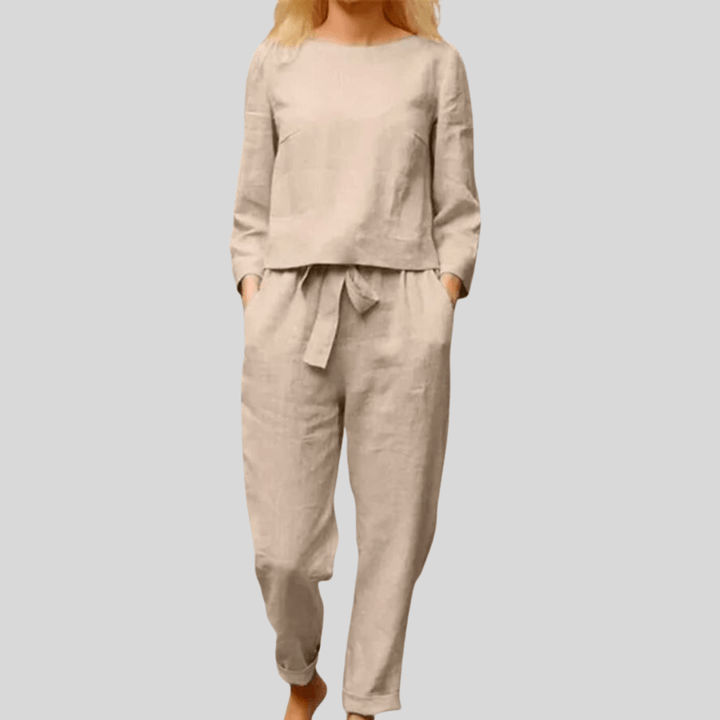 Long Sleeve Top & Slim-Fit Trousers