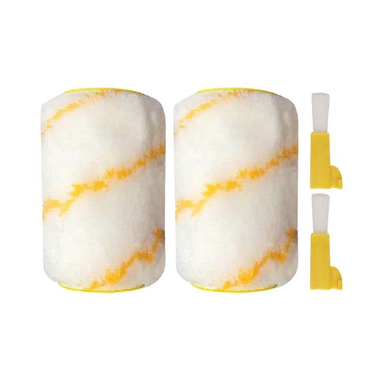 Edge and corner paint roller tool with ergonomic handle and precise side guide for clean lines without tape.